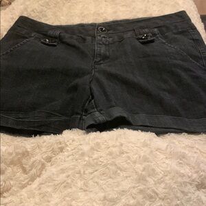 Maurices Dark Gray Jean Shorts